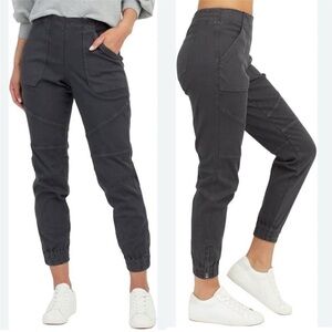 SPANX Jogger Pants Size Small Gray Utility Cargo‎ Stretch Casual